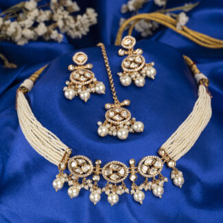 Geetangli Kundan Pearls Necklace
