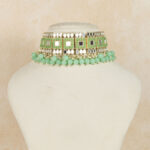 vaishnavi rajwadi choker with mirror work