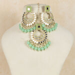 vaishnavi rajwadi choker with mirror work