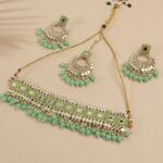 vaishnavi rajwadi choker with mirror work