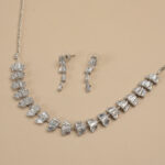 white american diamonds necklace